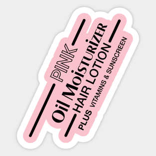 Retro Pink Hair Lotion Sticker